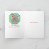 Carte mignonne de dragon du jour de mère (Intérieur)