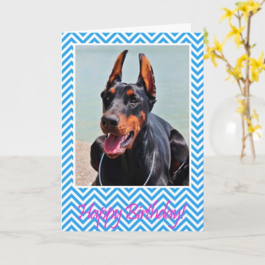 Carte mignonne de joyeux anniversaire de chien de (Fleur jaune)