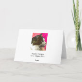 Carte mignonne de Kitty (pas) Hallowe'en (Dos)