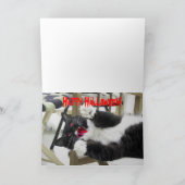 Carte mignonne de Kitty (pas) Hallowe'en (Intérieur)