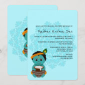 Carte mignonne de Krishna pour l'anniversaire - Ar (Devant / Derrière)