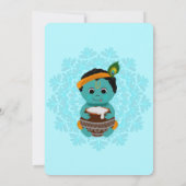 Carte mignonne de Krishna pour l'anniversaire - Ar (Dos)