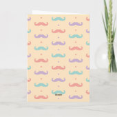 Carte mignonne de moustache de moustache de (Dos)