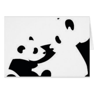 Carte mignonne de panda