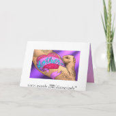 Carte mignonne de tatouage du jour ou de (Dos)