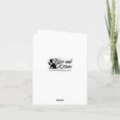 Carte mignonne de TRANQUILLITÉ de chat (Dos)