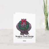 Carte mignonne de vacances d'hippopotame (Dos)