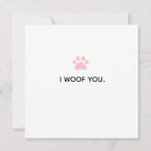 Carte Mignonne du chien à la Fête des pères papa (Dos)