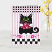 Carte mignonne du jour de mère avec les fleurs de (Fleur jaune)