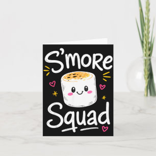 Carte Mignonne famille de guimauves s'mores