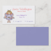 Carte mignonne féerique de maman de fleur (Devant / Derrière)