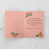 Carte Mignonne Fleurs d'Oiseaux Carte de Fête des (Intérieur)