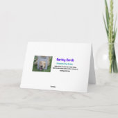 Carte Mignonne Golden Retriever en attente de Noël à Pèr (Dos)