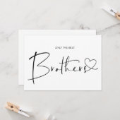 Carte Mignonne Grossesse Révéler Frère Nous attendons bé (Devant/Arrière en situation)