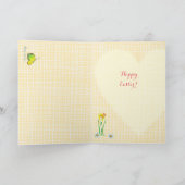 Carte mignonne heureuse des lapins | Pâques de (Intérieur)