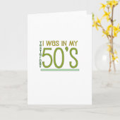 Carte Mignonne, "Hier" 60e anniversaire (Fleur jaune)