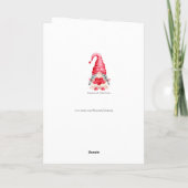 Carte Mignonne Je T'Aime Fille Gnome Matière Ce Valentin (Dos)