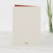 Carte Mignonne maman bébé cerf personnalisable (Dos)