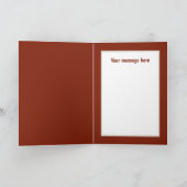 Carte Mignonne maman bébé cerf personnalisable (Intérieur)