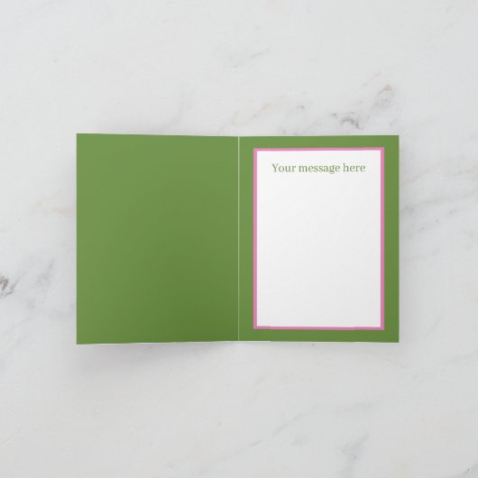 Carte Mignonne pensée que vous portez ajouter un message (Intérieur)