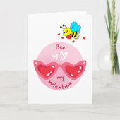 Carte Mignonne Saint-Valentin Amour Romantique (Devant)