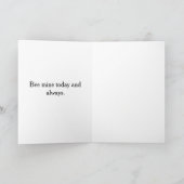 Carte Mignonne Saint-Valentin Amour Romantique (Intérieur)