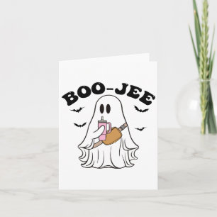 Carte Mignonne saison Éffrayante Ghost Halloween Boujee