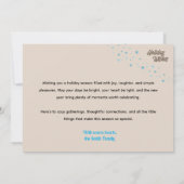 Carte Mignonne Simple Cerf Whimsal Minimaliste Vacances (Dos)