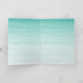 Carte Mignonne sirène d'aquarelle sous le Baby shower ma (Intérieur)