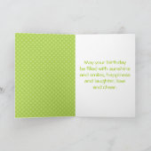 Carte Mignonne sirène en vert (Intérieur)