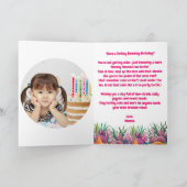 Carte Mignonne Sous La Mer Florale Tortue De Mer Anniver (Intérieur)