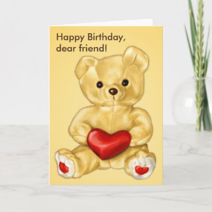 Carte Mignonne Teddy Bear Hypnotist Ami Anniversaire
