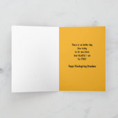 Carte Mignonne Turquie de voeux d'action de grâces pour  (Intérieur)