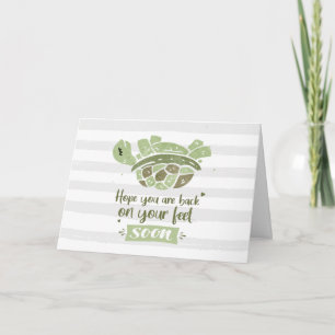 Carte Mignonne Va Bien Espérer Que Tu Reviens Pieds