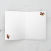 Carte Mignons champignons hérisson forêt bois animal (Intérieur)