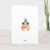Carte Mignons Cochons d'Inde Drôles Nom Âge Anniversaire (Dos)