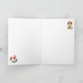 Carte Mignons Cochons d'Inde Drôles Nom Âge Anniversaire (Intérieur)
