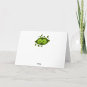 Carte Mignons Deux Petits Pois Dans Une Cosse (Dos)