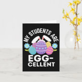 Carte Mignons Mes élèves sont Egg-cellents Pour Les Ense (Fleur jaune)