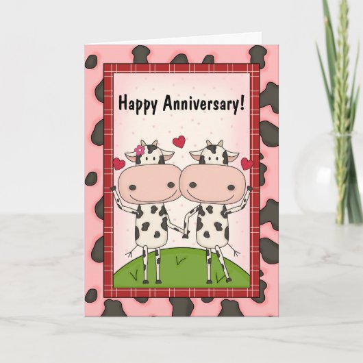 Carte Mignons voeux d'anniversaire Mariage (Devant)