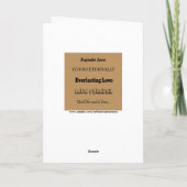 Carte Mike Happy Anniversaire Paroles de louanges (Dos)