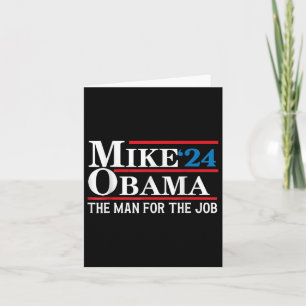 Carte Mike Obama ‘24 Drôle élection présidentielle L'hom