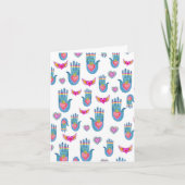 Carte Milagros Coeurs flamboyants Aquarelle Mignons Vale (Devant)