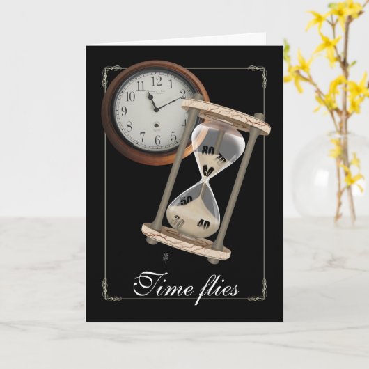 Carte Milestone Birthday (Fleur jaune)