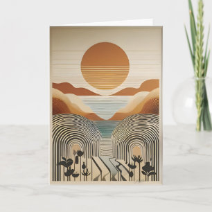 Carte Milieu du siècle Art moderne Spring Valley Lake Su
