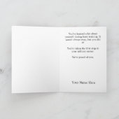 Carte militaire de félicitations de formation de (Intérieur)