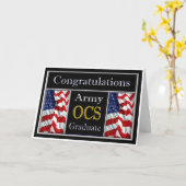 Carte militaire de félicitations d'obtention du (Fleur jaune)