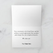 Carte militaire de vétéran du Vietnam de Merci (Intérieur)