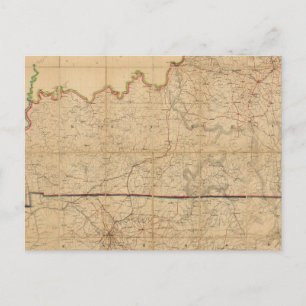 Carte militaire des États du Kentucky