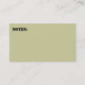 Carte militaire d'information de contact de papa (Dos)